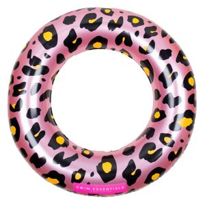 Swim Essentials Nafukovací kruh Leopard růžový 90 cm