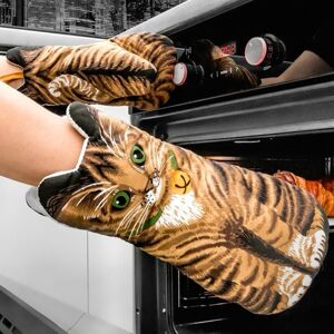 Kuchynské rukavice mačky