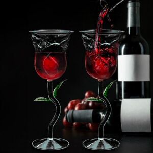 Poháre na víno ruže (2 kusy)